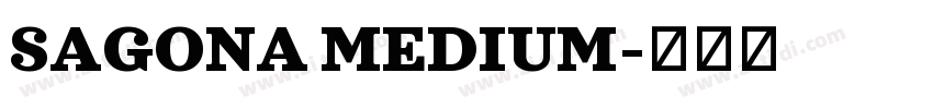 SAGONA MEDIUM字体转换